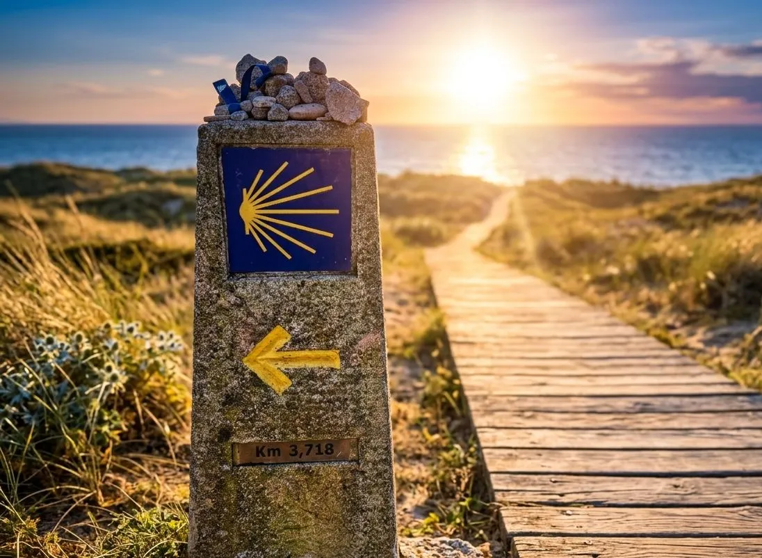 Caminar el Camino de la Costa de Oporto a Santiago de Compostela
